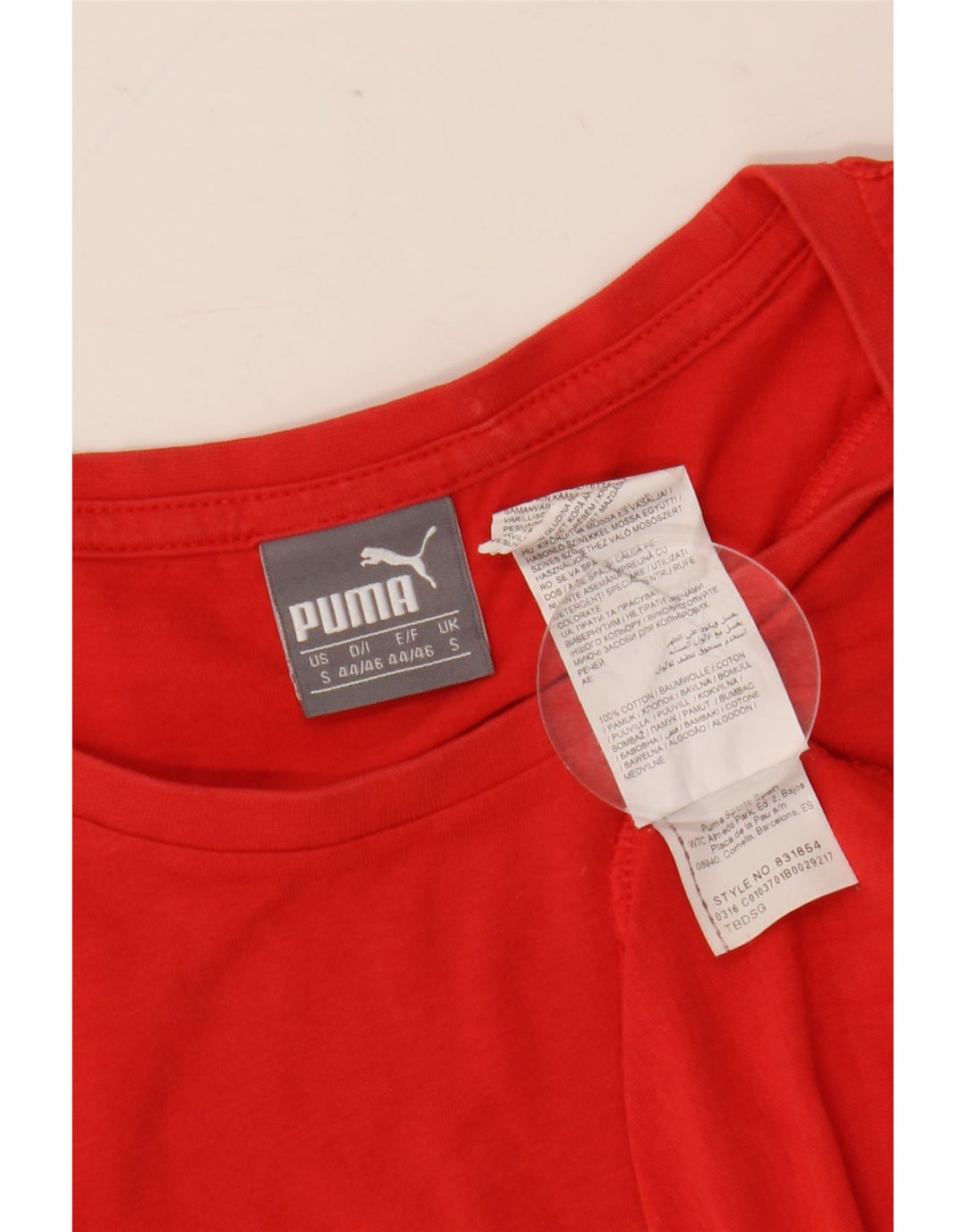 Puma T-Shirt Graphique Homme Petit Rouge Coton