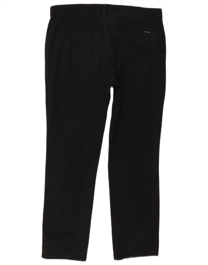 Calvin Klein Pantalon Chino Slim Femme W33 L27 Coton Noir