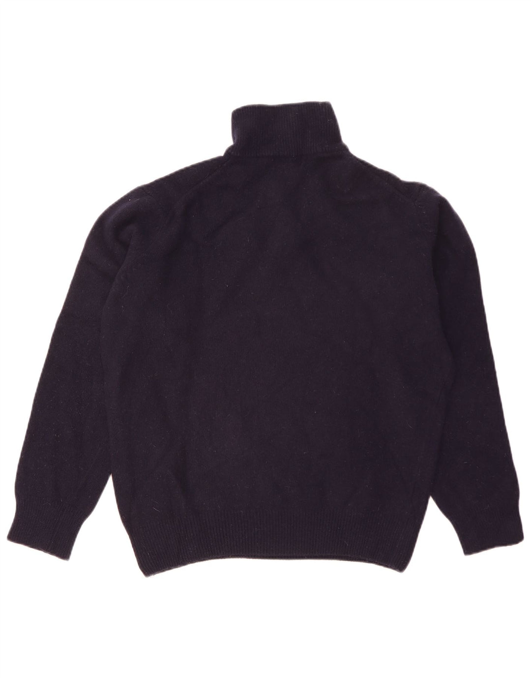 Kappa Pull col zippé pour homme en laine d'agneau bleu marine Taille L