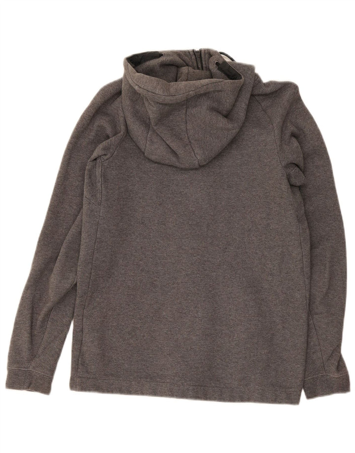 Nike Pull à capuche zippé pour homme Petit coton gris