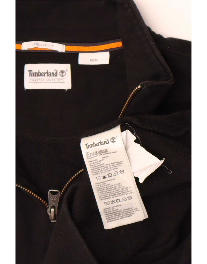 Timberland Sweat-shirt coupe classique à col zippé pour homme Noir moyen