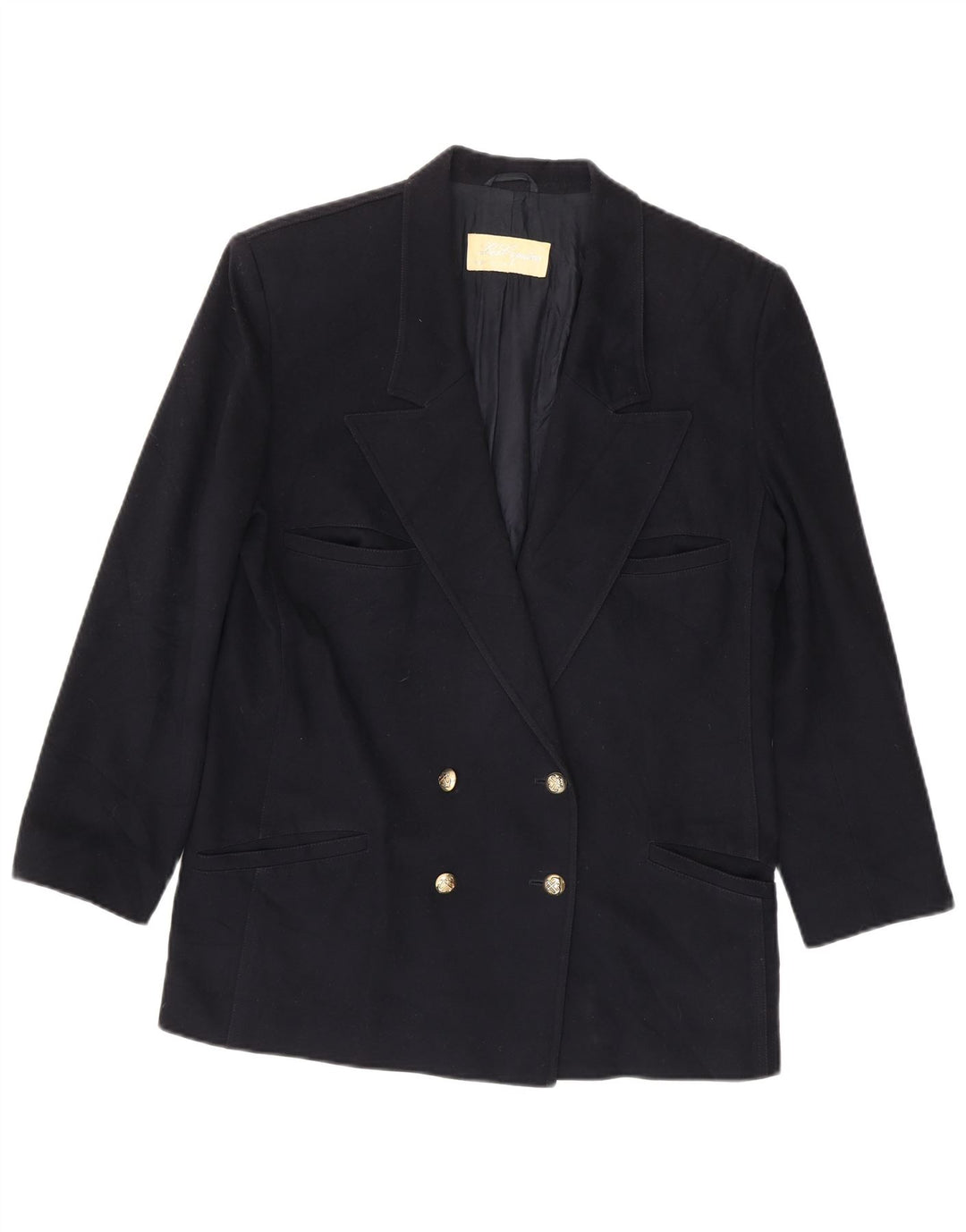 Les Copains Veste blazer croisée pour femme UK 14 Bleu marine moyen