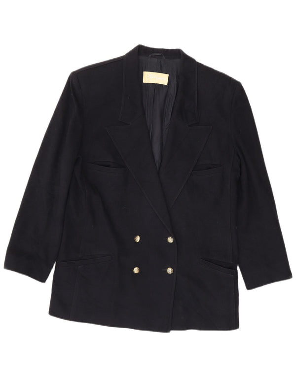 Les Copains Veste blazer croisée pour femme UK 14 Bleu marine moyen
