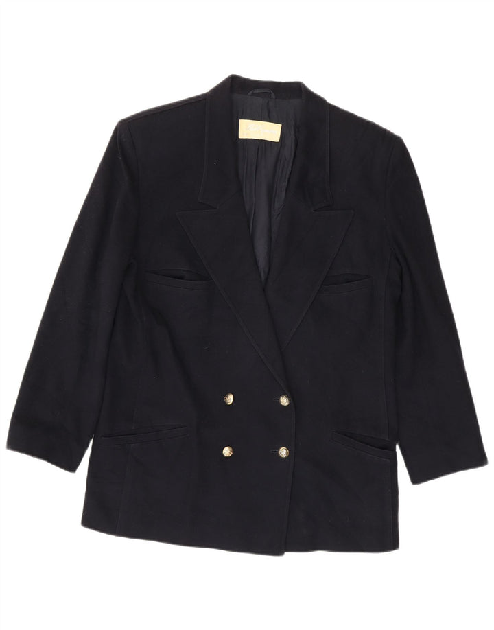 Les Copains Veste blazer croisée pour femme UK 14 Bleu marine moyen