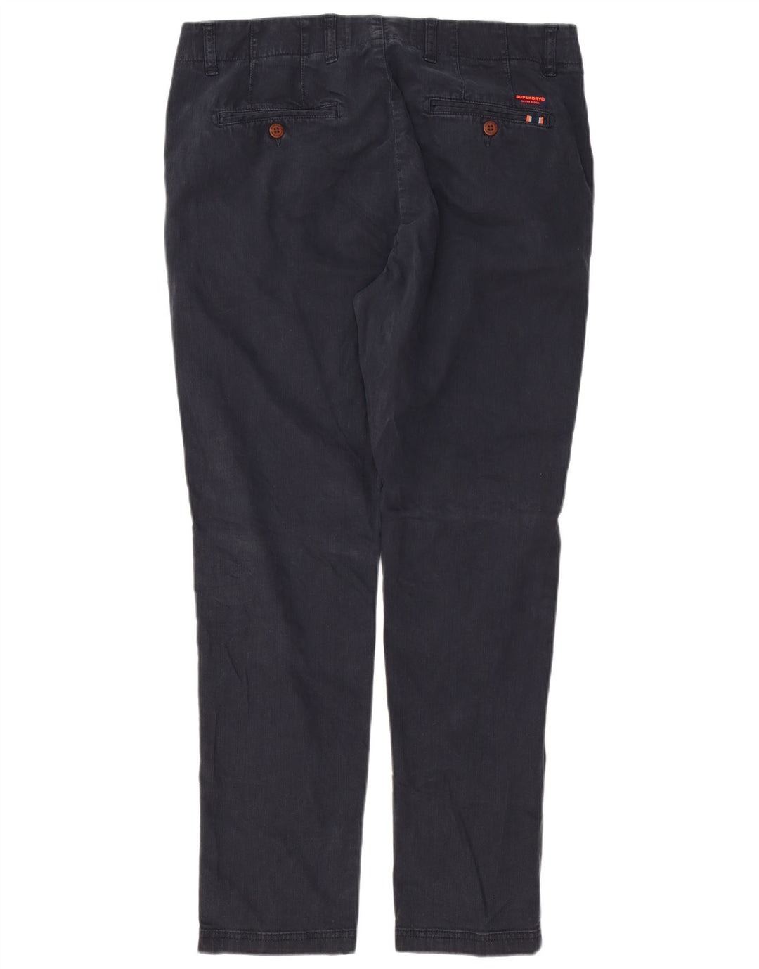 SUPERDRY Pantalon Chino Slim Homme W34 L30 Noir Coton