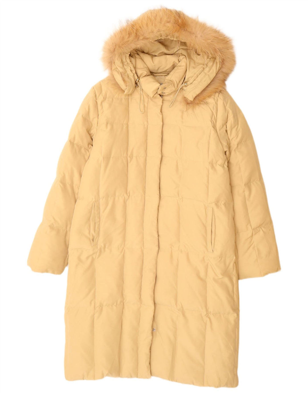BRUGI Manteau matelassé à capuche pour femme IT 44 Beige moyen Polyester