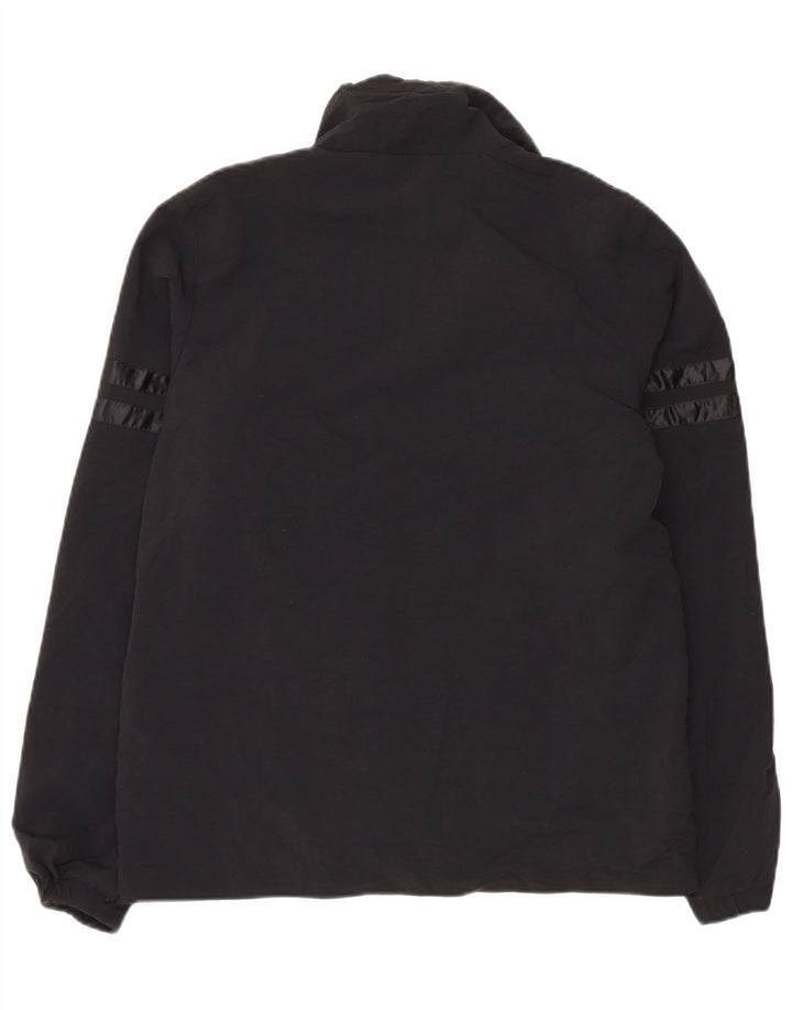 ELLESSE Veste de survêtement surdimensionnée pour femme UK 10 Small Noir