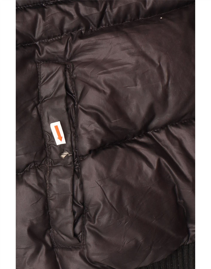 DOLOMITE Veste matelassée à capuche graphique pour hommes UK 38 Polyester noir moyen