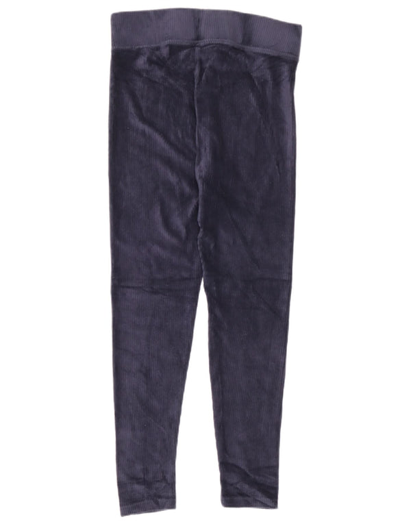 Marks & Spencer Leggings en velours pour femme UK 12 Bleu marine moyen Coton