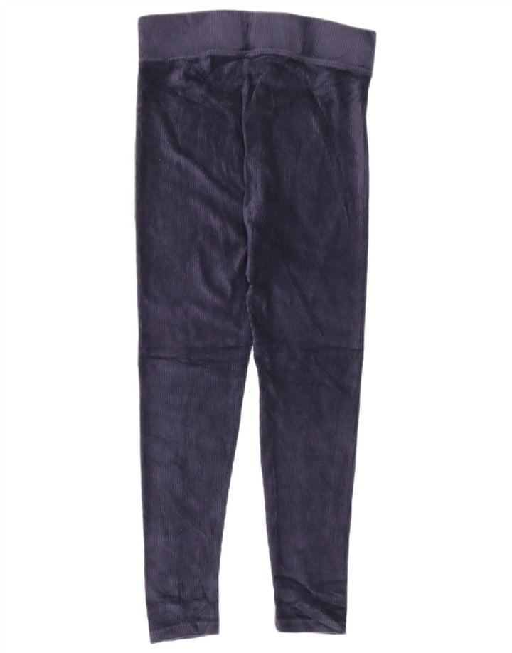 Marks & Spencer Leggings en velours pour femme UK 12 Bleu marine moyen Coton