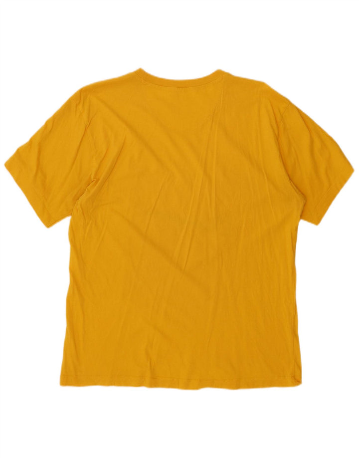CHAMPION T-Shirt Graphique Homme Grand Jaune
