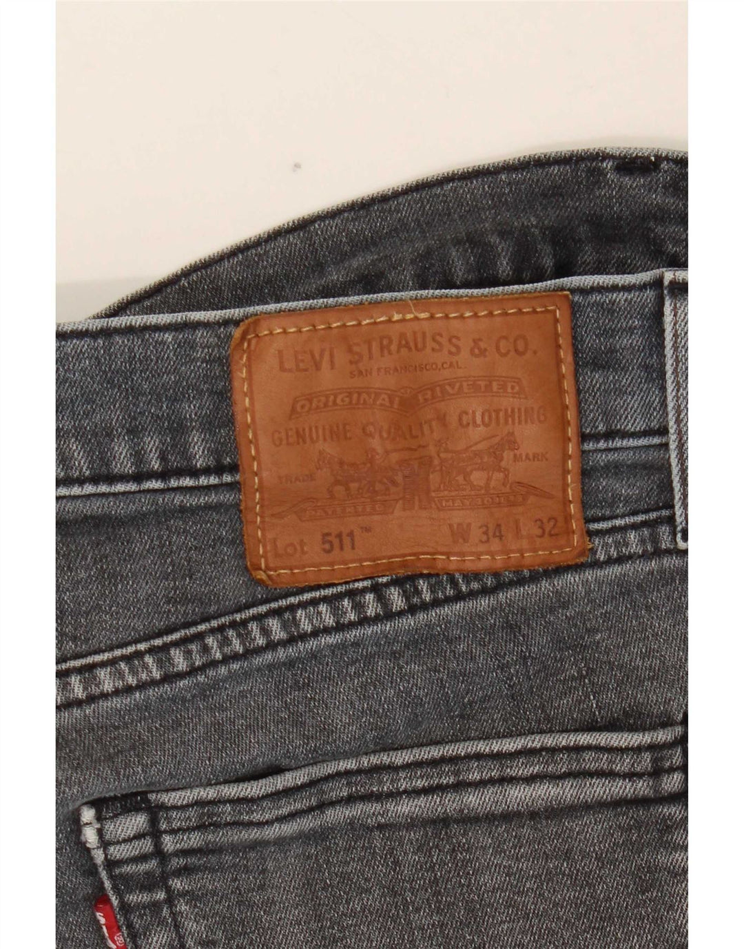 Levi's Jean Slim 511 Homme W34 L32 Gris
