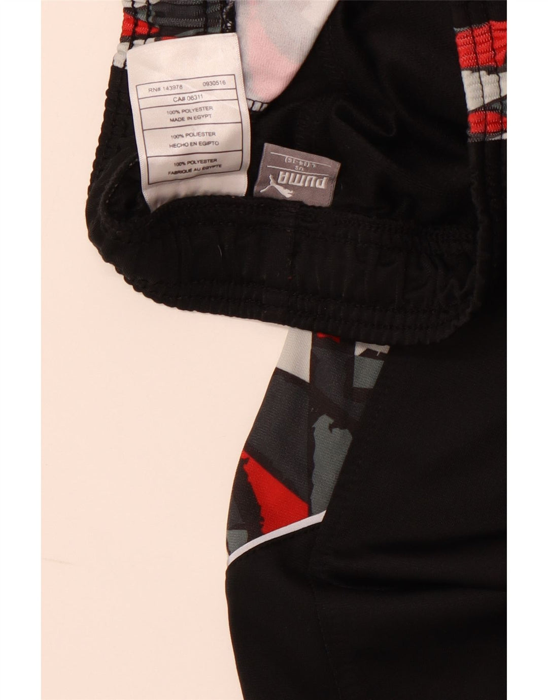 PUMA Pantalon de survêtement pour garçon 14-15 ans Large Noir Géométrique