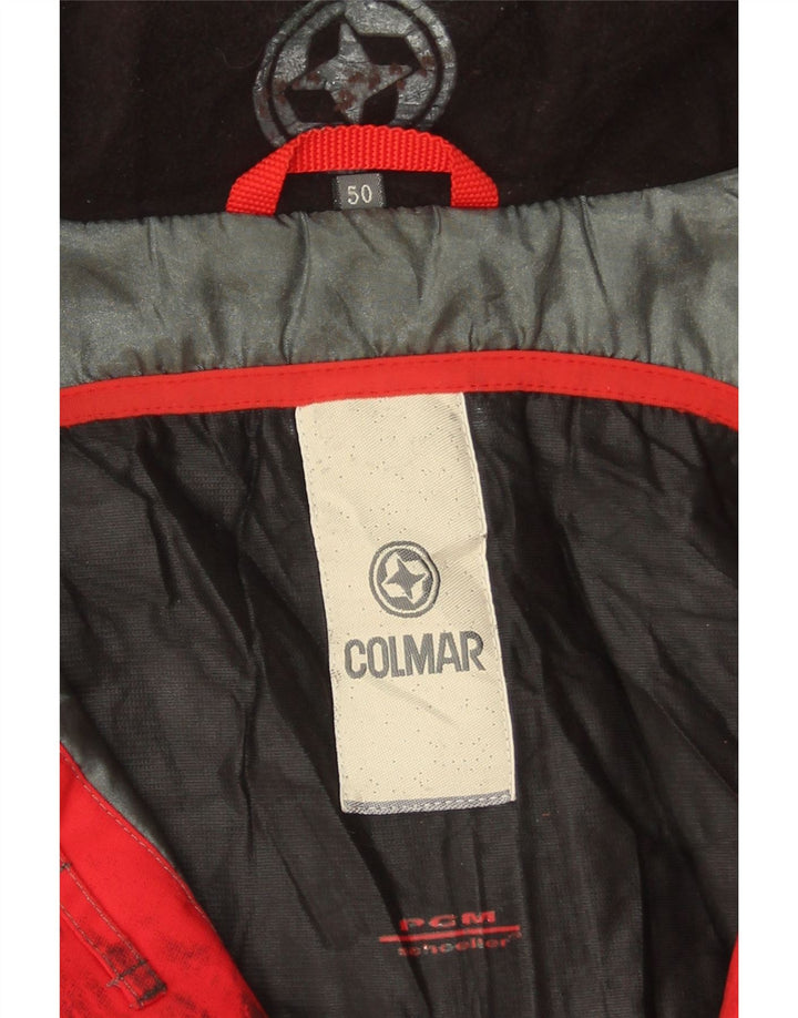 COLMAR Veste de Ski à Capuche Graphique Homme IT 50 Rouge Moyen Colourblock