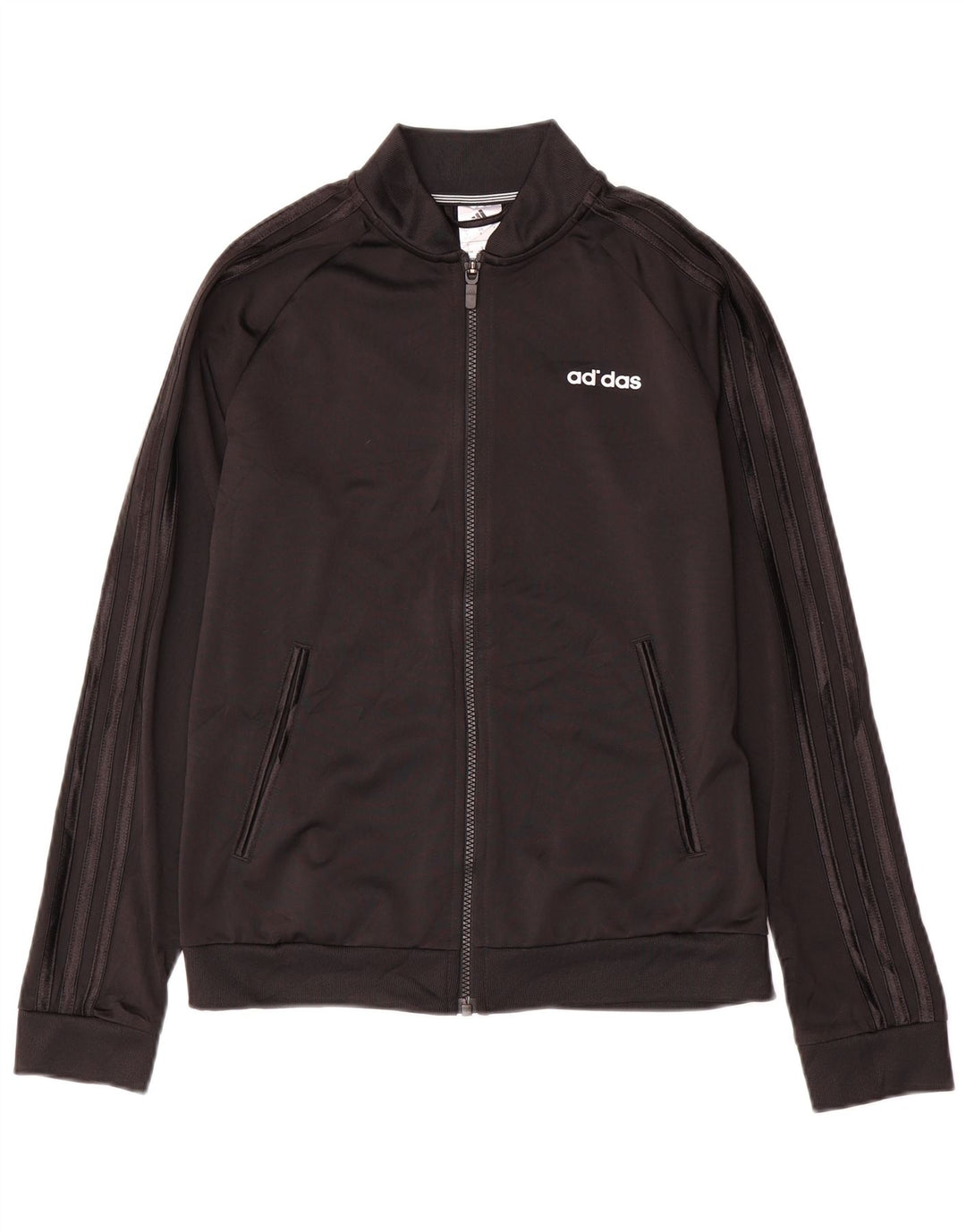 Adidas Veste de survêtement pour femme UK 8/10 Petit Noir Polyester