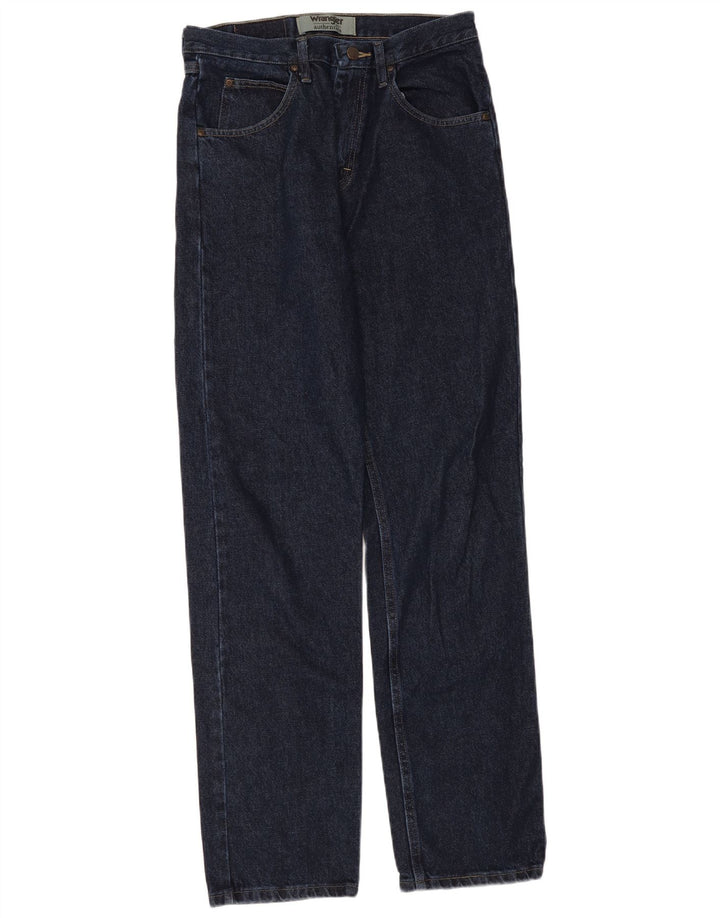 Wrangler Jean droit authentique pour homme W30 L34 en coton bleu marine