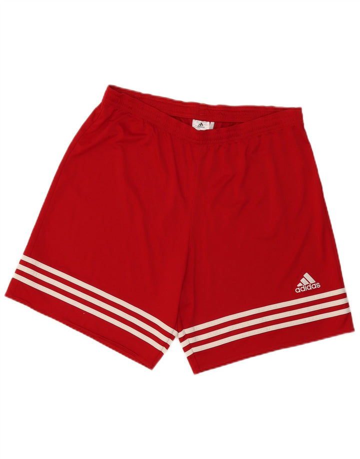 Adidas Hommes Climalite Sport Shorts Grand Rouge Polyester