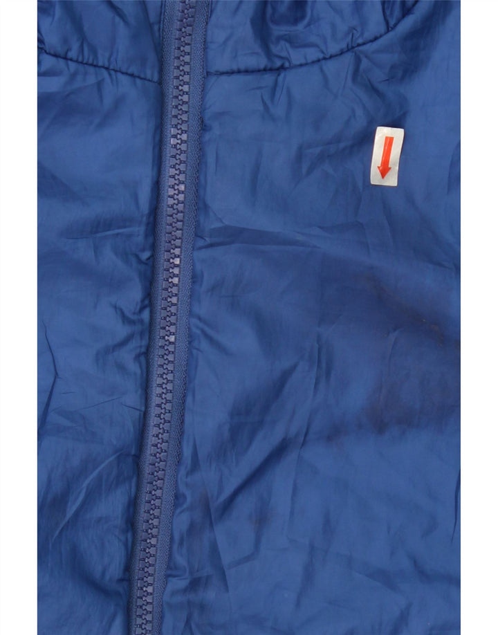 INVICTA Boys Hooded Reversible Jacket 9-10 Years Navy Blue Polyester Vintage Invicta and Second-Hand Invicta from Messina Hembry 