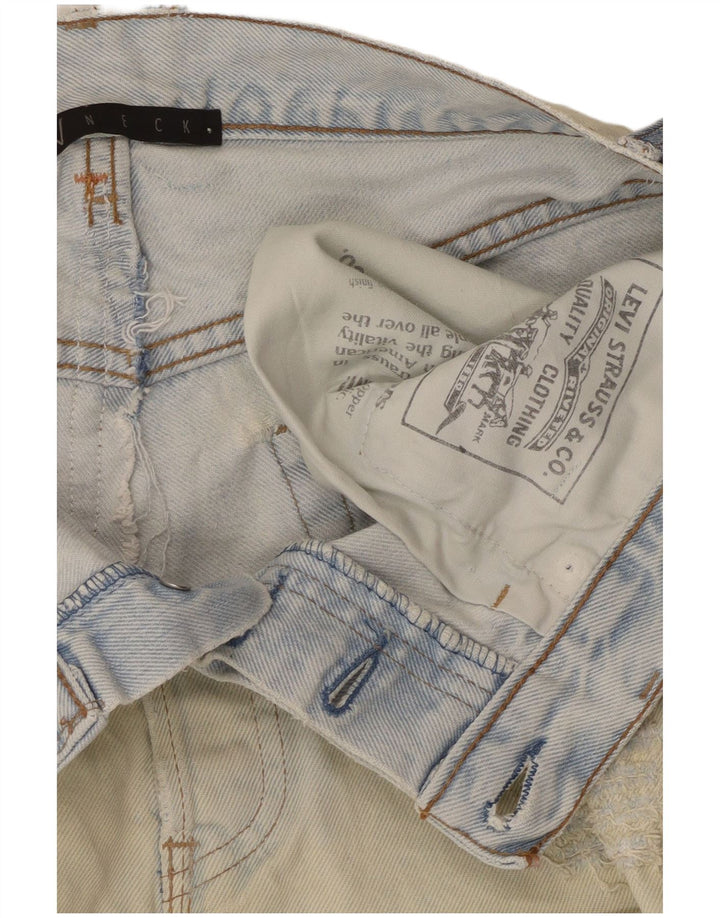 LEVI'S Mini jupe en jean effet vieilli W28 pour femme en coton bleu moyen
