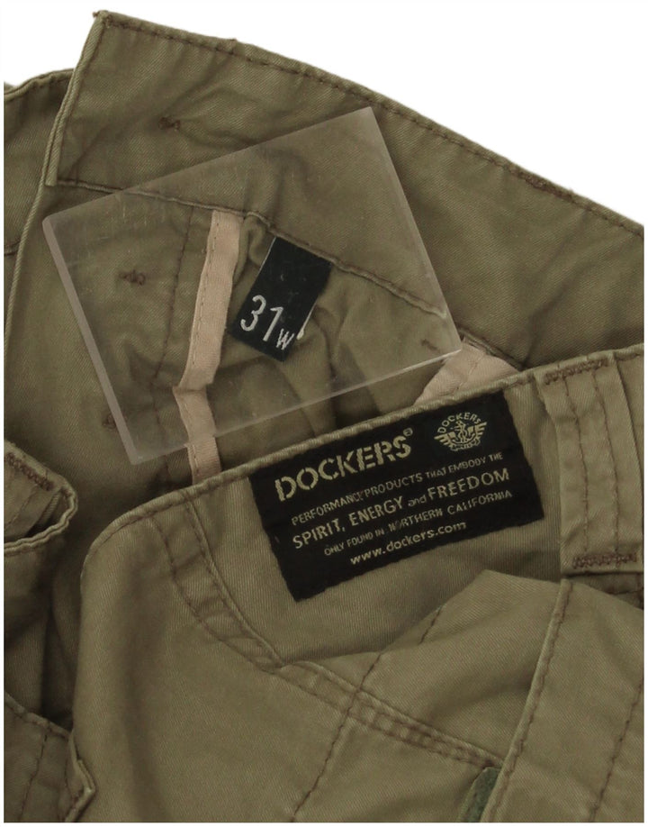 Dockers Short Cargo Femme W31 Coton Kaki Moyen
