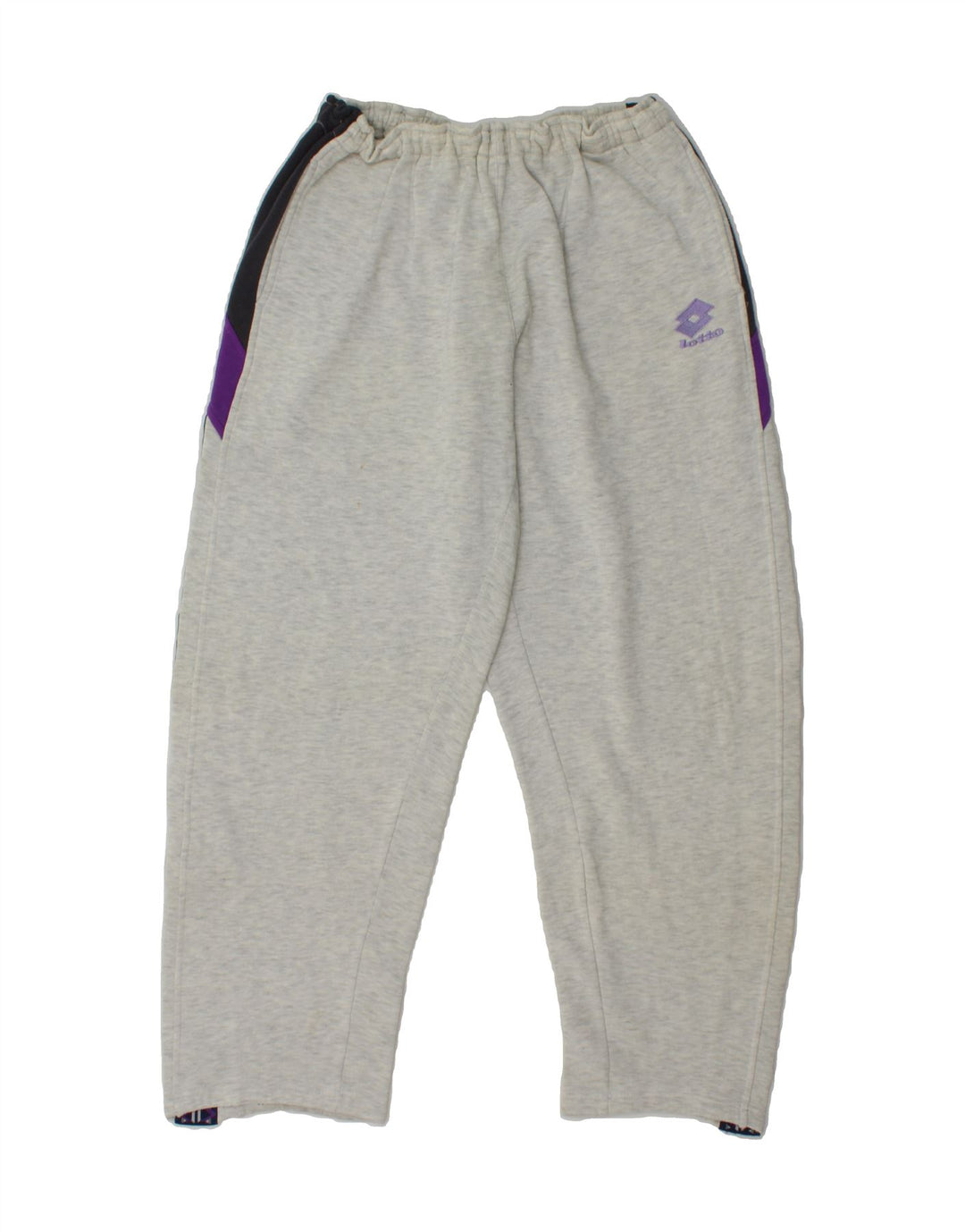 LOTTO Mens Graphic Tracksuit Trousers Large  Grey Colourblock Vintage Lotto and Second-Hand Lotto from Messina Hembry 