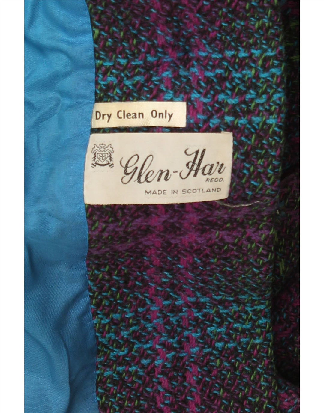 vintage Womens Overcoat UK 14 Grand Plaid Multicolore