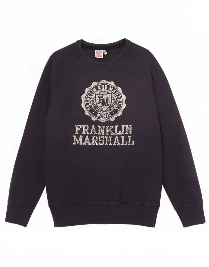 Franklin Marshall Sweat-shirt graphique pour homme Bleu marine moyen