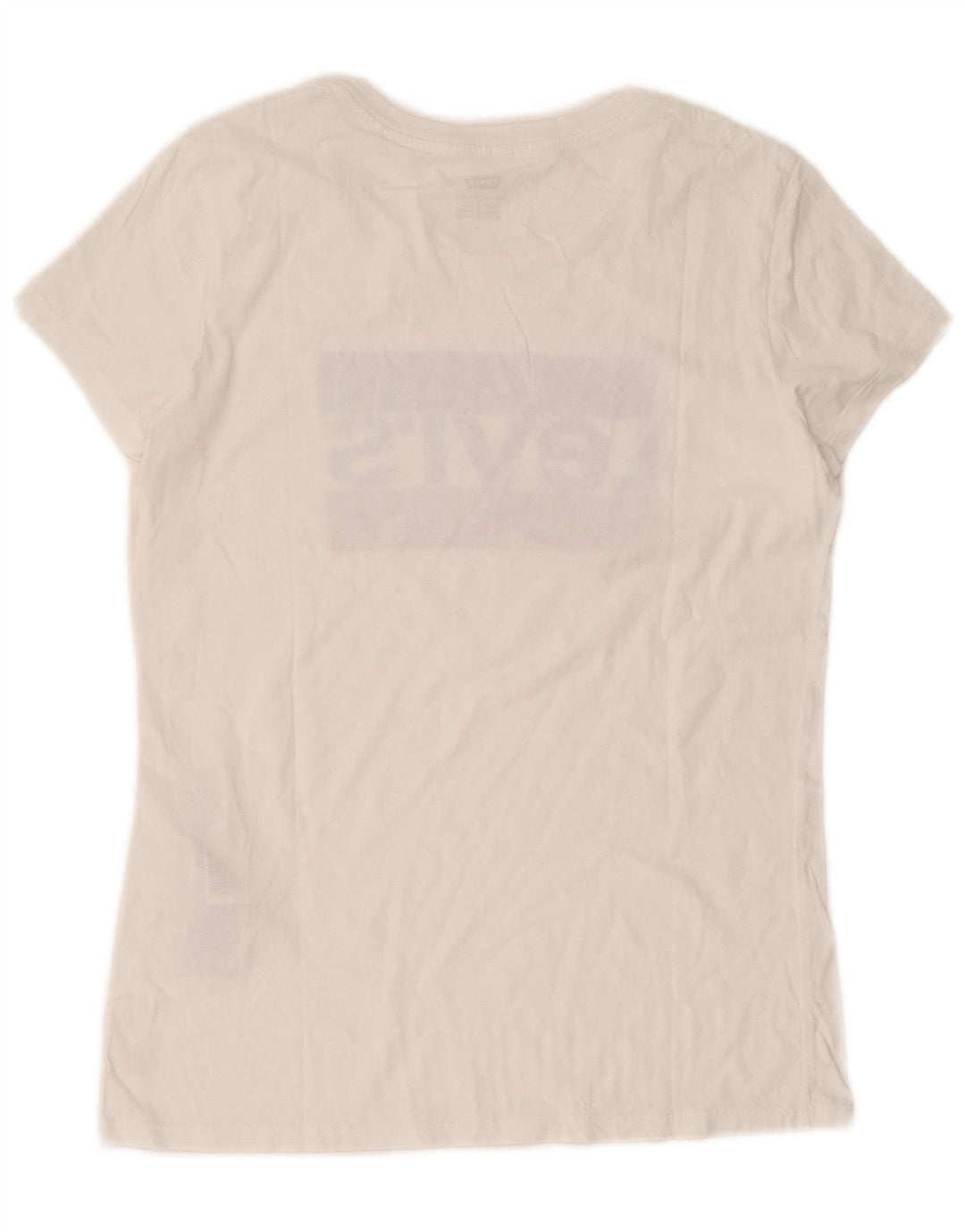 Levi's T-Shirt Graphique Femme UK 12 Coton Blanc Moyen