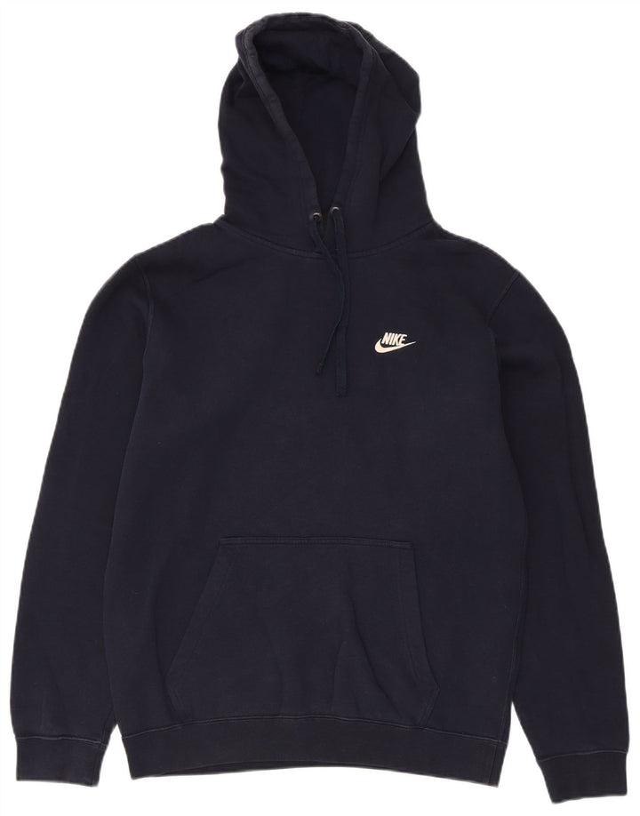 NIKE Pull à capuche pour homme en coton bleu marine moyen