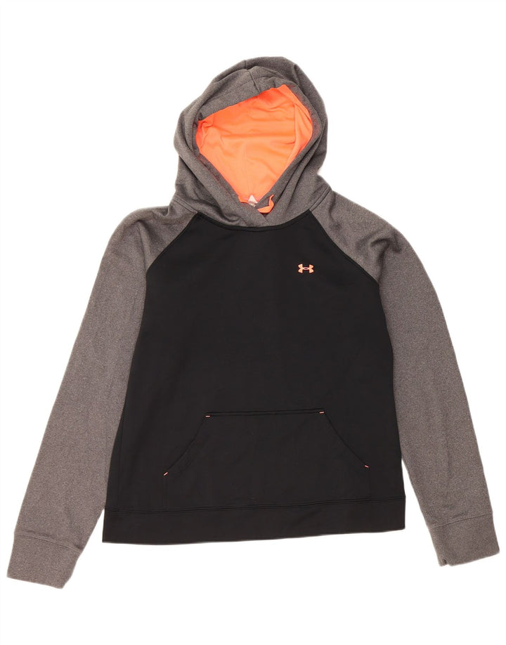 Under Armour Sweat à capuche pour femme UK 44 Medium Noir Colorblock Polyester