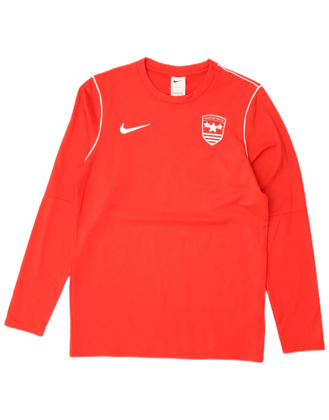 Nike Washington F.C. Top Manches Longues Petit Rouge Polyester