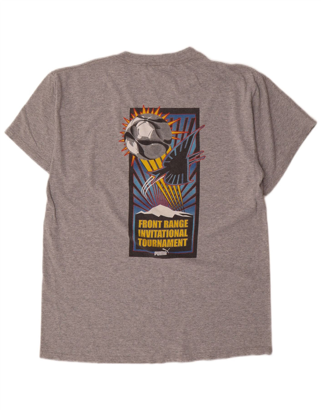 PUMA T-shirt graphique pour hommes, grand, gris