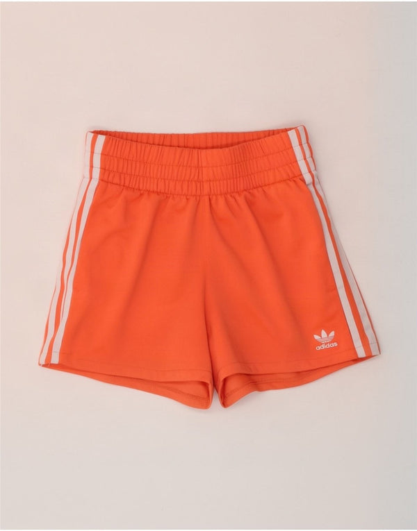 Adidas Short de sport pour femme UK 10 Petit Orange Polyester