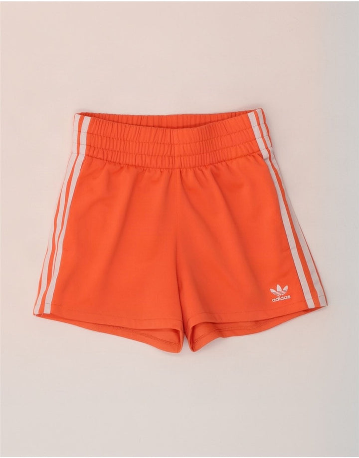 Adidas Short de sport pour femme UK 10 Petit Orange Polyester