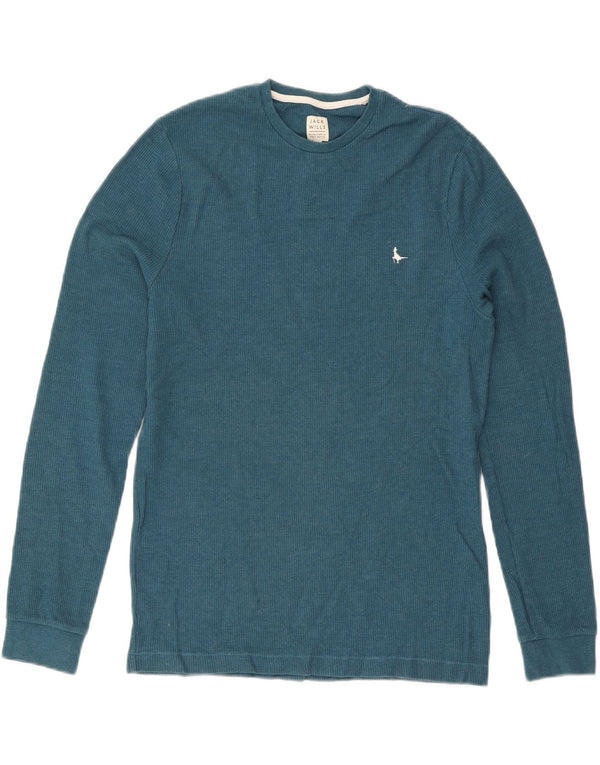 Jack Wills Haut à manches longues pour hommes en coton bleu moyen