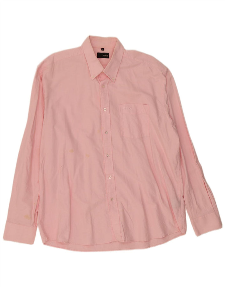 Fila Chemise Homme XL Rose Coton