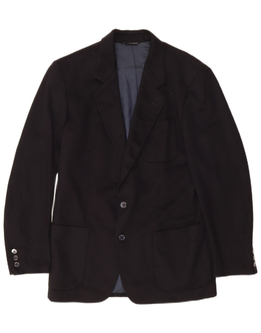 Trussardi Jeans Veste Blazer 2 Boutons Homme IT 46 Small Noir