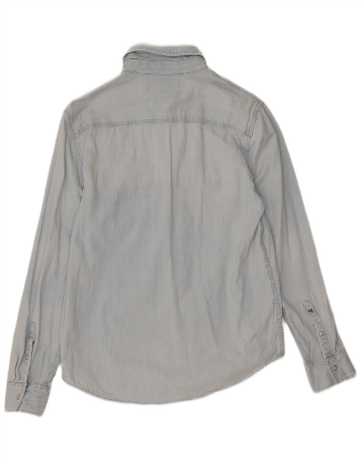 Calvin Klein Jeans Chemise en Jean Homme Small Bleu