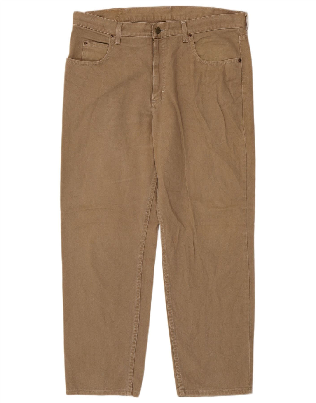 Lee Jean Fuselé Homme W38 L30 Marron Coton