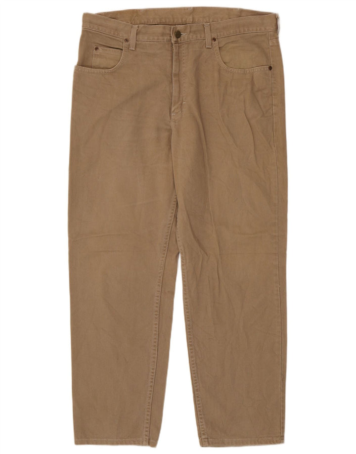 Lee Jean Fuselé Homme W38 L30 Marron Coton