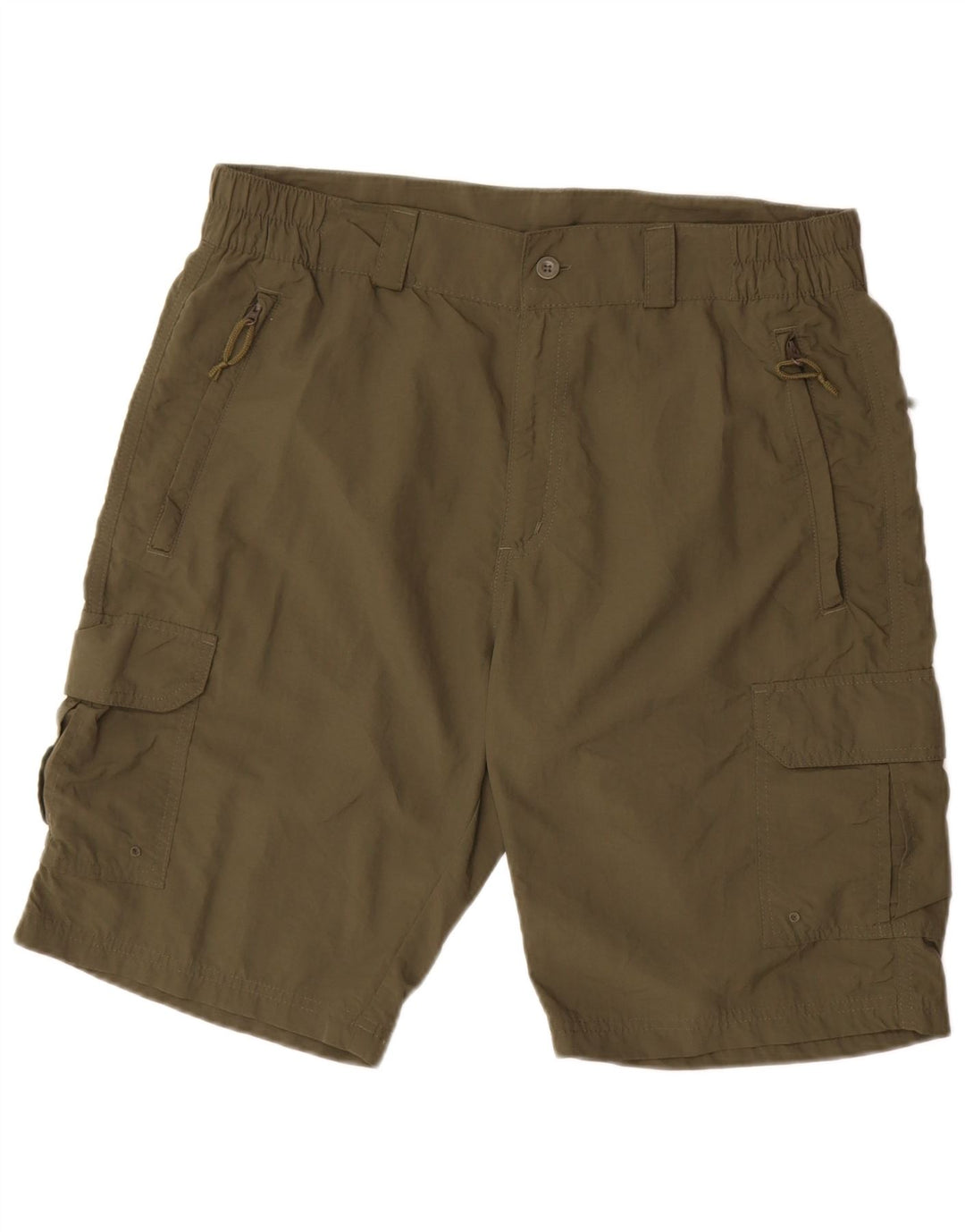 MOUNTAIN WAREHOUSE Short cargo pour hommes W34 Large Kaki Nylon