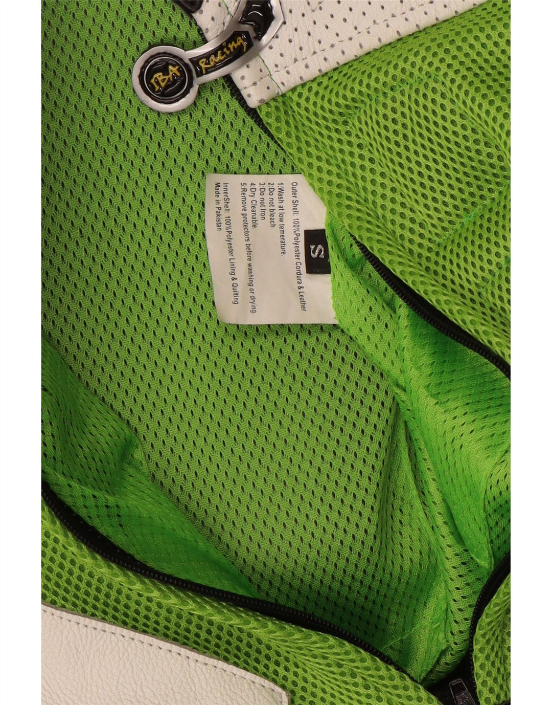 Combinaison graphique moto VINTAGE pour garçons 6-7 ans, petit bloc de couleur vert