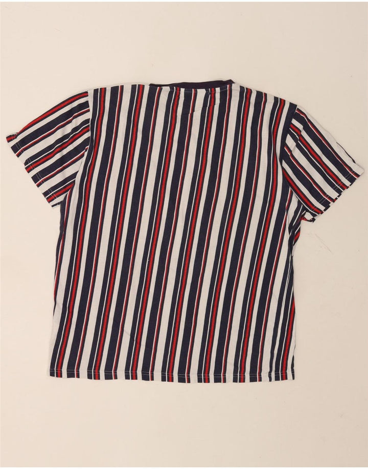 FILA T-Shirt Homme Coton Rayé Multicolore Moyen