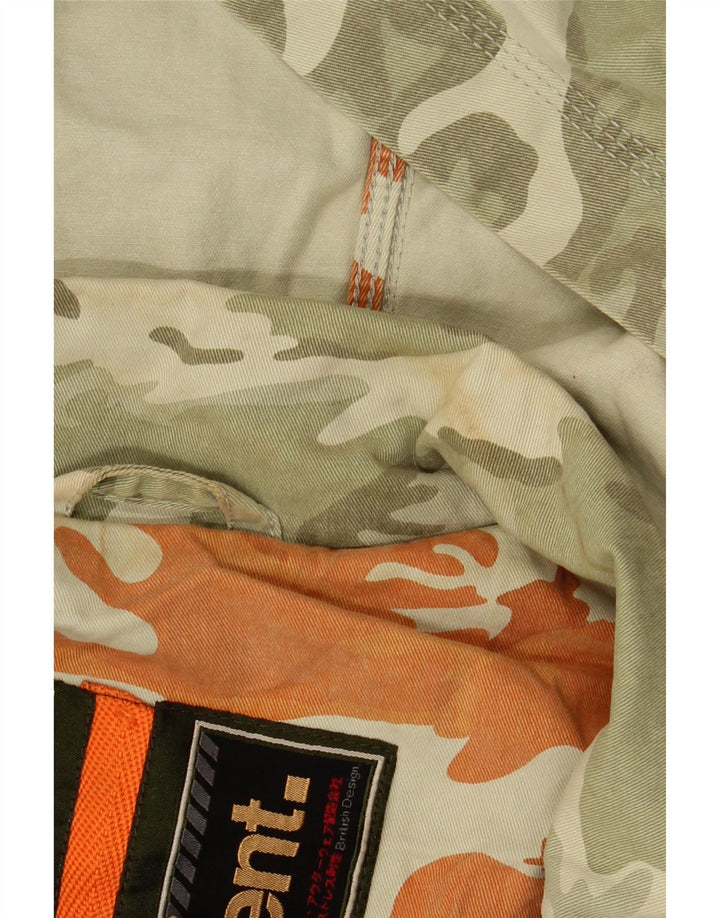 Superdry Veste militaire surdimensionnée à manches 3/4 pour femme UK 14 Kaki moyen