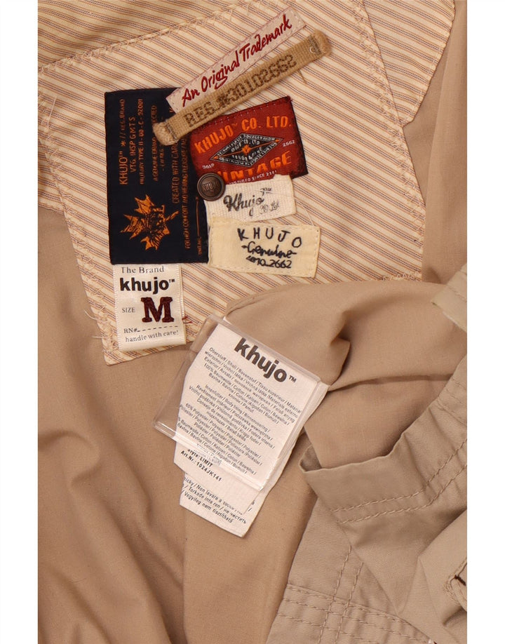 KHUJO Veste utilitaire pour femme UK 14 Coton beige moyen