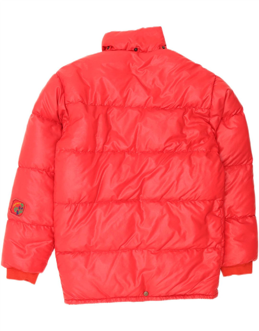 veste rembourrée homme vintage UK 40 Grand Polyamide Rouge