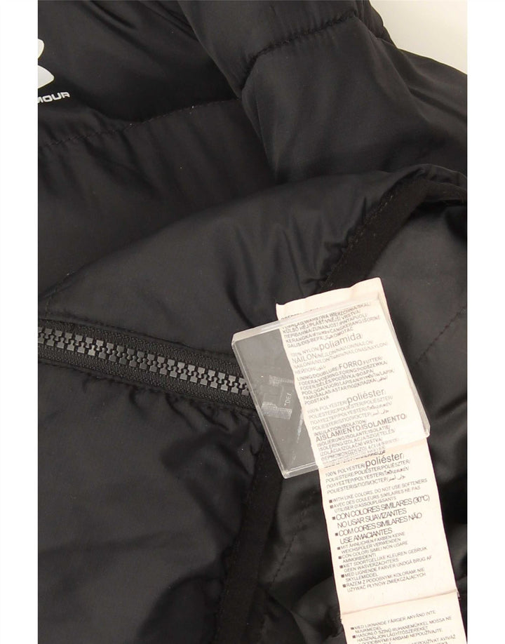 Under Armour Veste matelassée à capuche garçon 12-13 ans Noir Nylon
