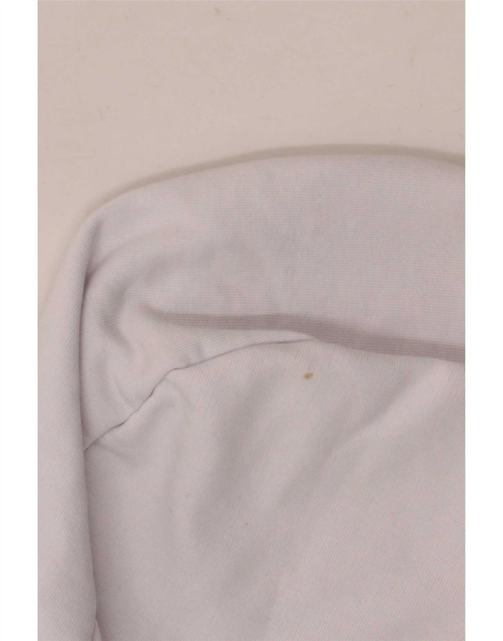 Fila Pull à Capuche Graphique Homme Blanc Moyen Coton Colorblock