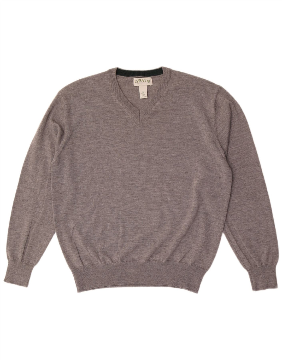 ORVIS Pull Col V Homme XL Gris Laine