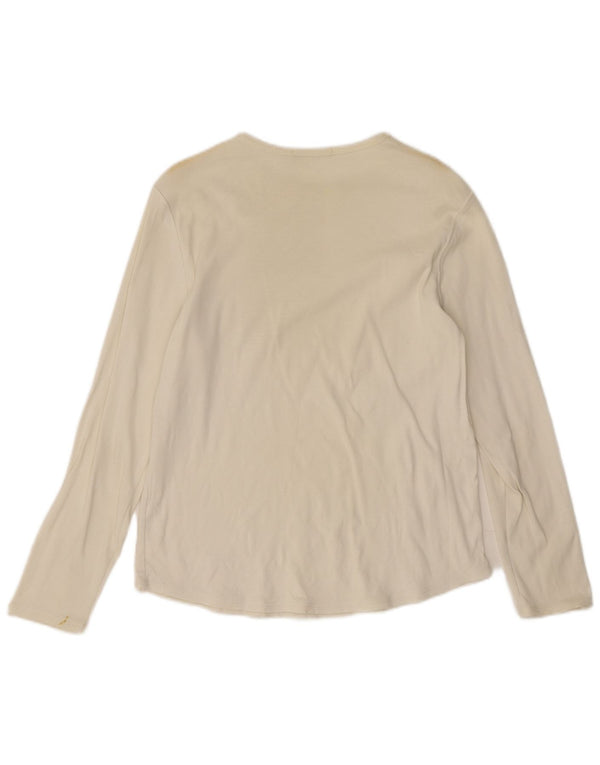 Marks & Spencer Haut à manches longues pour femme UK 16 Large Beige Coton